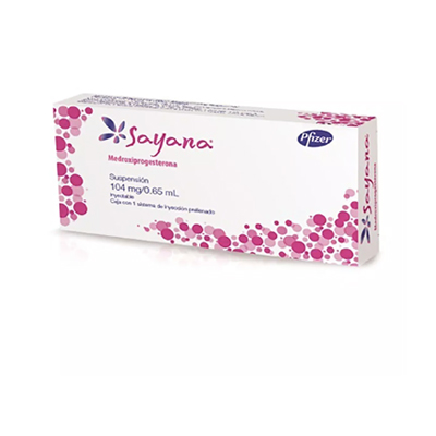 Sayana Medroxiprogesterona solución inyectable 104 mg /  0,65 ml