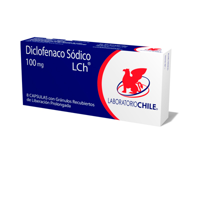 Diclofenaco 100 mg x 8 cápsulas