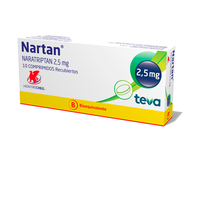 Nartan 2,5 mg x 10 comprimidos