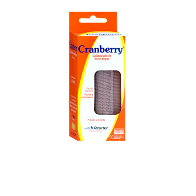 Cranberry venda elástica piel 7,5 cm x 4,5 m x 1 unidad