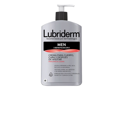 Lubriderm men crema 3 en 1 x 400 ml