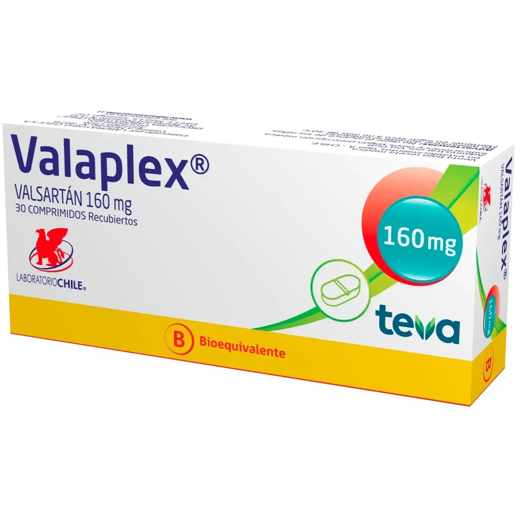 Valaplex D Forte 160 / 25 mg x 30 comprimidos recubiertos