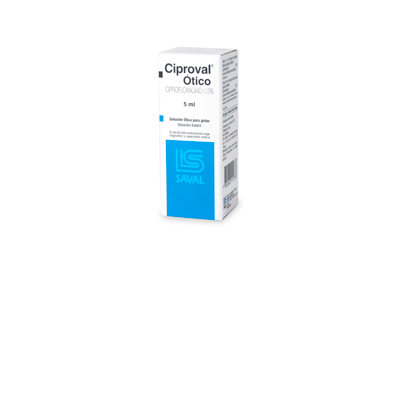Ciproval solución ótico 0,3 % x 5 ml