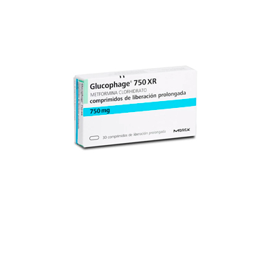Glucophage XR 750 mg x 30 comprimidos liberación prolongada