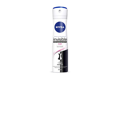 Nivea desodorante spray invisible black & white clear x 150 ml