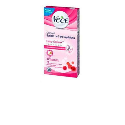 Veet bandas depilatorias hidratante x 12 unidades