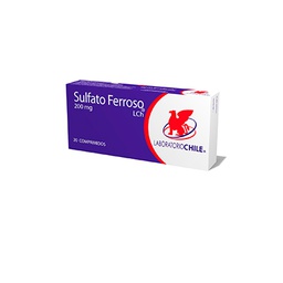 [1127] Sulfato ferroso 200 mg x 20 comprimidos