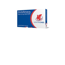 [1250] Diclofenaco supositorios 12,5 mg x 5 supositorios