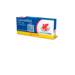 [1851] Carvedilol 6,25 mg x 30 comprimidos