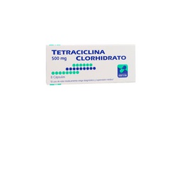 [1864] Tetraciclina clorhidrato 500 mg x 8 cápsulas