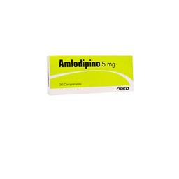 [10342] Amlodipino 5 mg x 30 comprimidos recubiertos