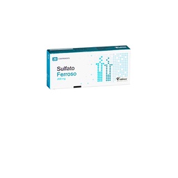 [16378] Sulfato ferroso 200 mg x 20 comprimidos