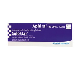 [20247] Apidra Solostar solución inyectable 100 U.I / ml x 1 lapicera prellenada descartable