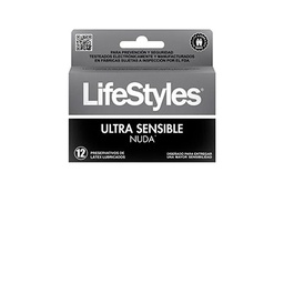 [20941] Lifestyles preservativos ultra sensible lubricante x 12 unidades