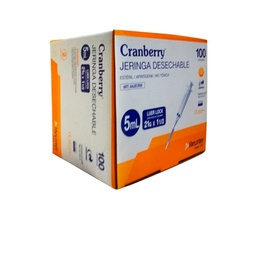 [22332] Cranberry jeringa 5 cc x 100 unidades