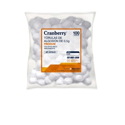 [22334] Cranberry torulas de algodón 1 g x 100 unidades