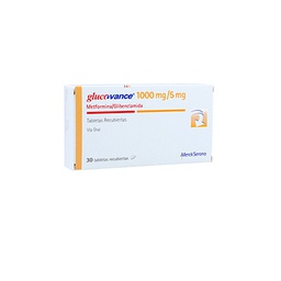 [6053] Glucovance 5 mg / 1000 mg x 15 comprimidos recubiertos