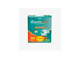 [20006] Comodity plus pañal talla XG x 8 unidades