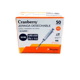 [22331] Cranberry jeringa 20 cc x 50 unidades